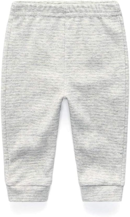 Unisex Newborn Baby Cotton 4-Pack Pants Embroidery Pringting Casual Leggings 0-24 Months for Boys