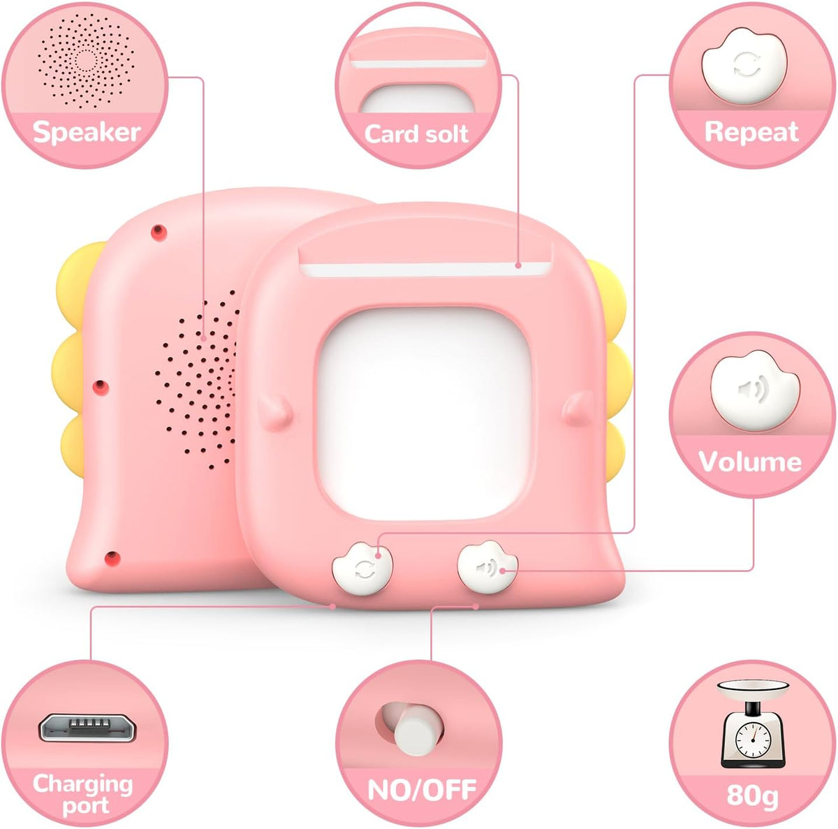 Kidzdo 520 Sight Word Talking Flash Cards, Christmas Birthday Gifts for 2 3 4 5 6 Year Old Girls