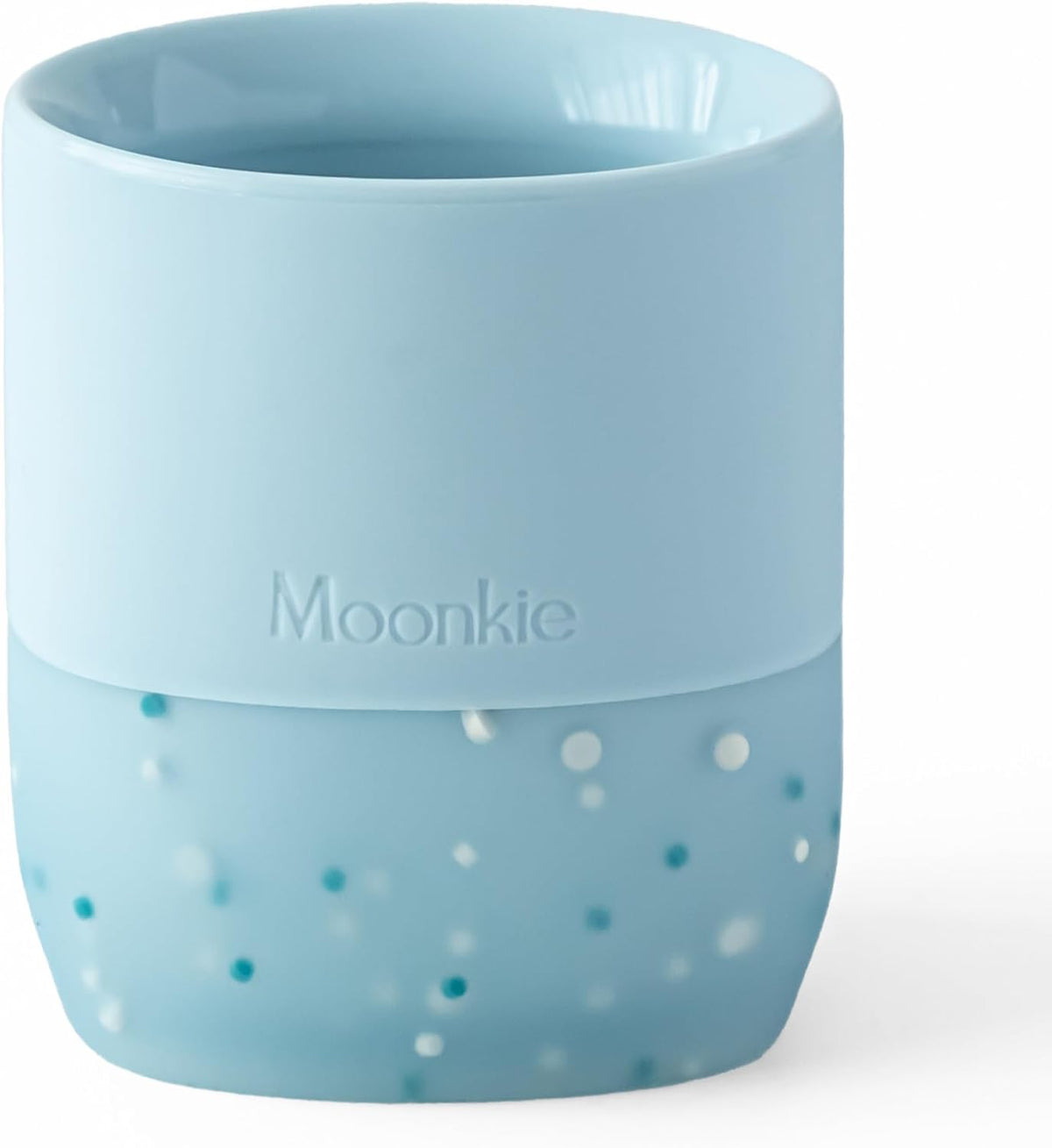 Moonkie Silicone Baby Cup 4 Months+ | Open Training Drinkware for Infants with Confetti Sprinkles |