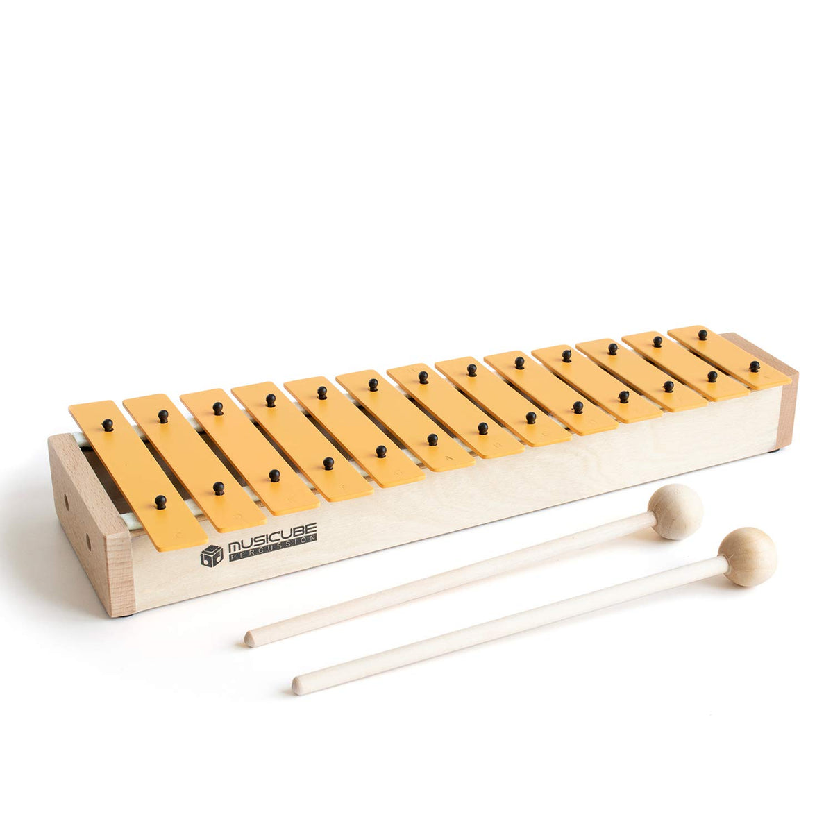 MUSICUBE 13 Keys Xylophone for Kids Wooden Xylophone Musical Instrument with Mallets Glockenspiel