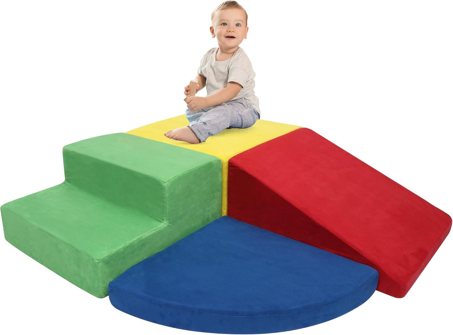 Large Baby Climbing Blocks – 6 Pcs Climbing Toys for Toddlers - Ultra High Density Soft Foam Play