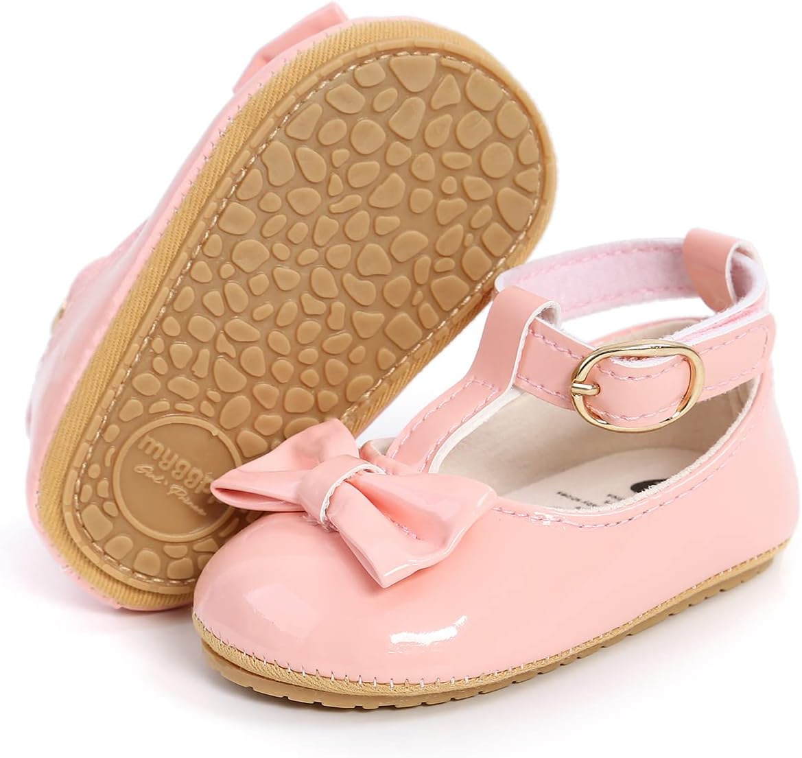 Baby Shoes Mary Jane Flats Non Slip Soft Sole Infant Toddler Sneakers First Walkers Party Christmas