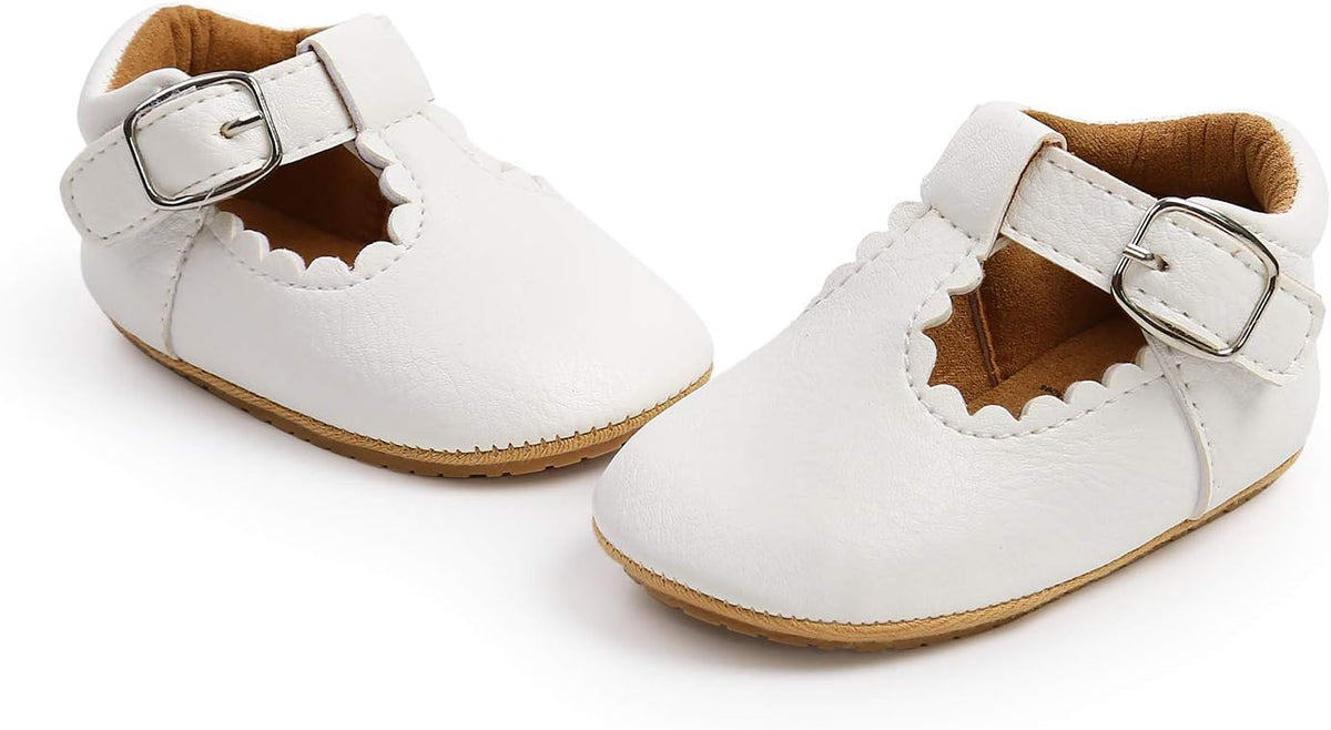 SOFMUO Baby Boys Girls High Top Ankle PU Leather Sneakers Soft Rubber Sole Infant Moccasins Newborn
