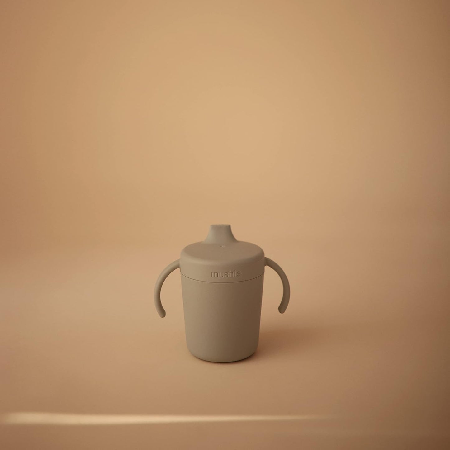 mushie Trainer Sippy Cup | Made in Denmark | Leak Resistant Twist-Off Lid & Handles | 6 Months +