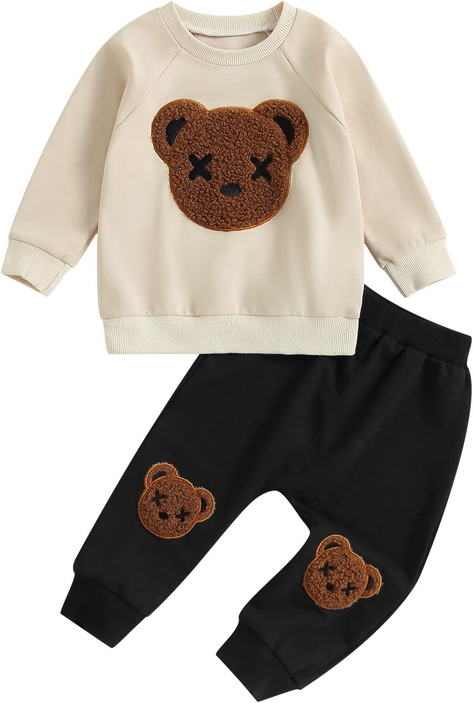 WZTYYDS Toddler Boy Clothes 2T 3T 4T 5T Fall Outfits Baby Pullover & Pants Sets Kids Winter 2Pcs