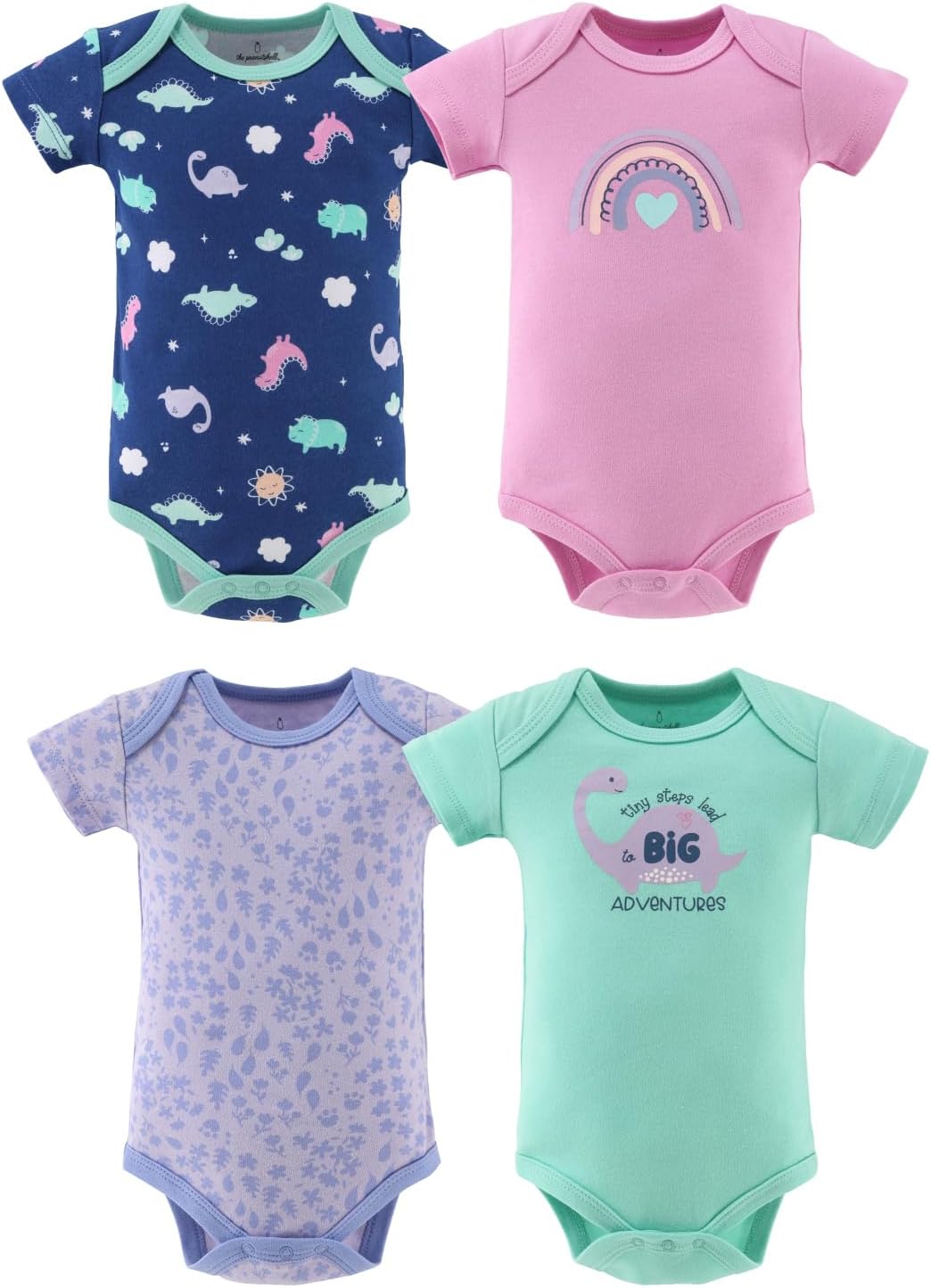 The Peanutshell Baby Girls' Bodysuits, Baby Girl Clothes, Newborn to 24m Baby Outfits, New Born