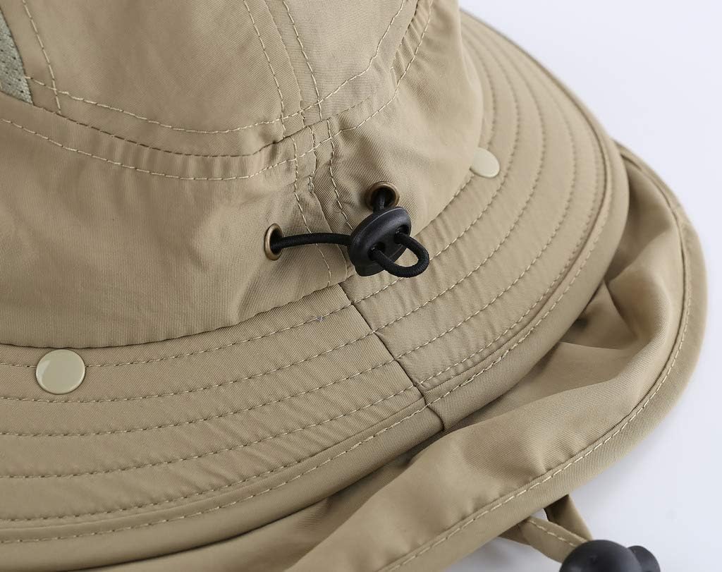 Home Prefer UPF 50+ Boys Sun Hat with Neck Flap Wide Brim Summer Beach Bucket Hat for Boys Girls