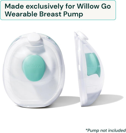 Willow Go - 5oz Reusable Milk Containers with Splash Guard - for use with Willow Go Hands Free