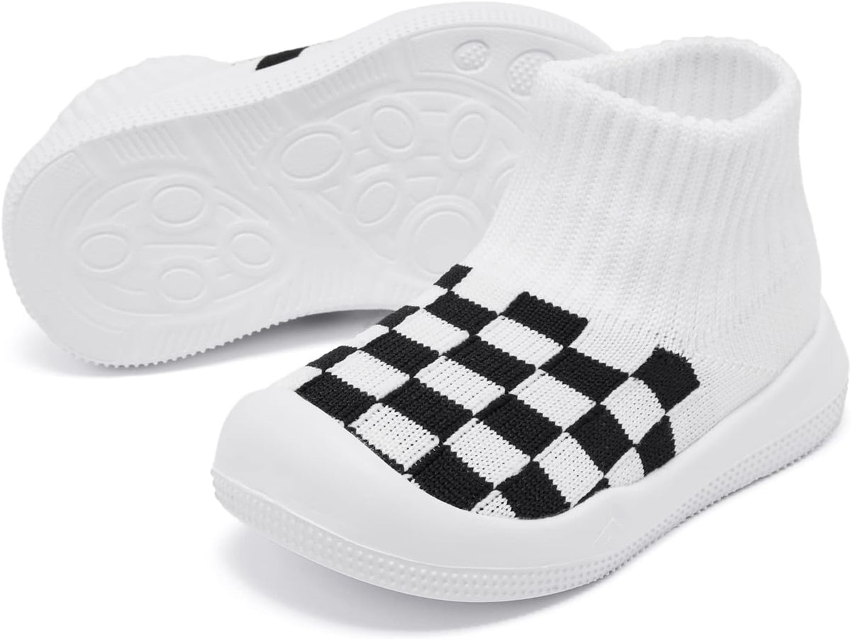 Eashi Baby Boy Girl Non-Skid Indoor Infant Walking Shoes Breathable Warm Elastic Sock Shoes with