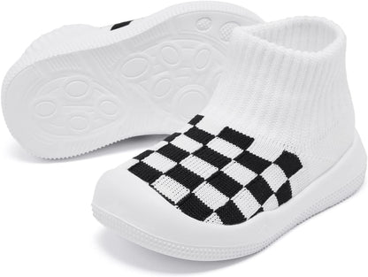 Eashi Baby Boy Girl Non-Skid Indoor Infant Walking Shoes Breathable Warm Elastic Sock Shoes with