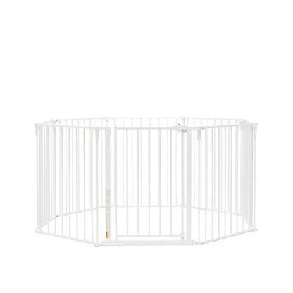 Regalo Safety 24"-192" Metal 2-in-1 Super Wide Baby Gate & Play Yard