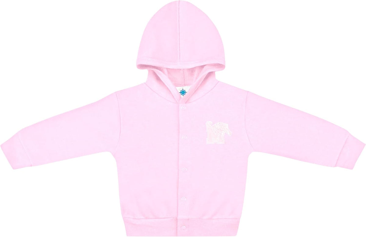 Creative Knitwear College Baby Snap Hooded Jacket - Team Logo, Multiple Colors, for Boys & Girls