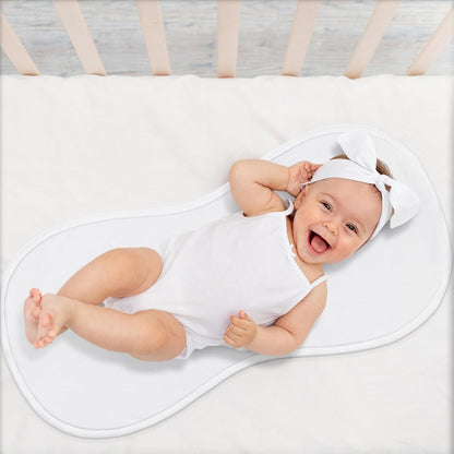 Timgle 6 Pcs 13 x 29 Inch Peanut Shape Changing Pad Liner Peanut Changing Pad Liner Portable Soft