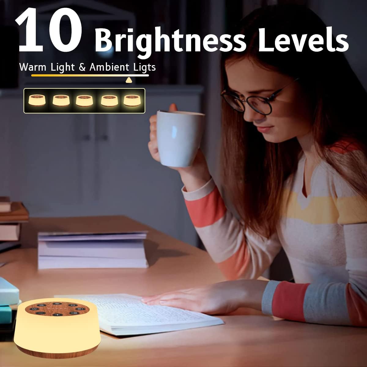 ColorsNoise Sound Machine and White Noise Machine with 30 Soothing Sounds with 12 Colors Baby Night