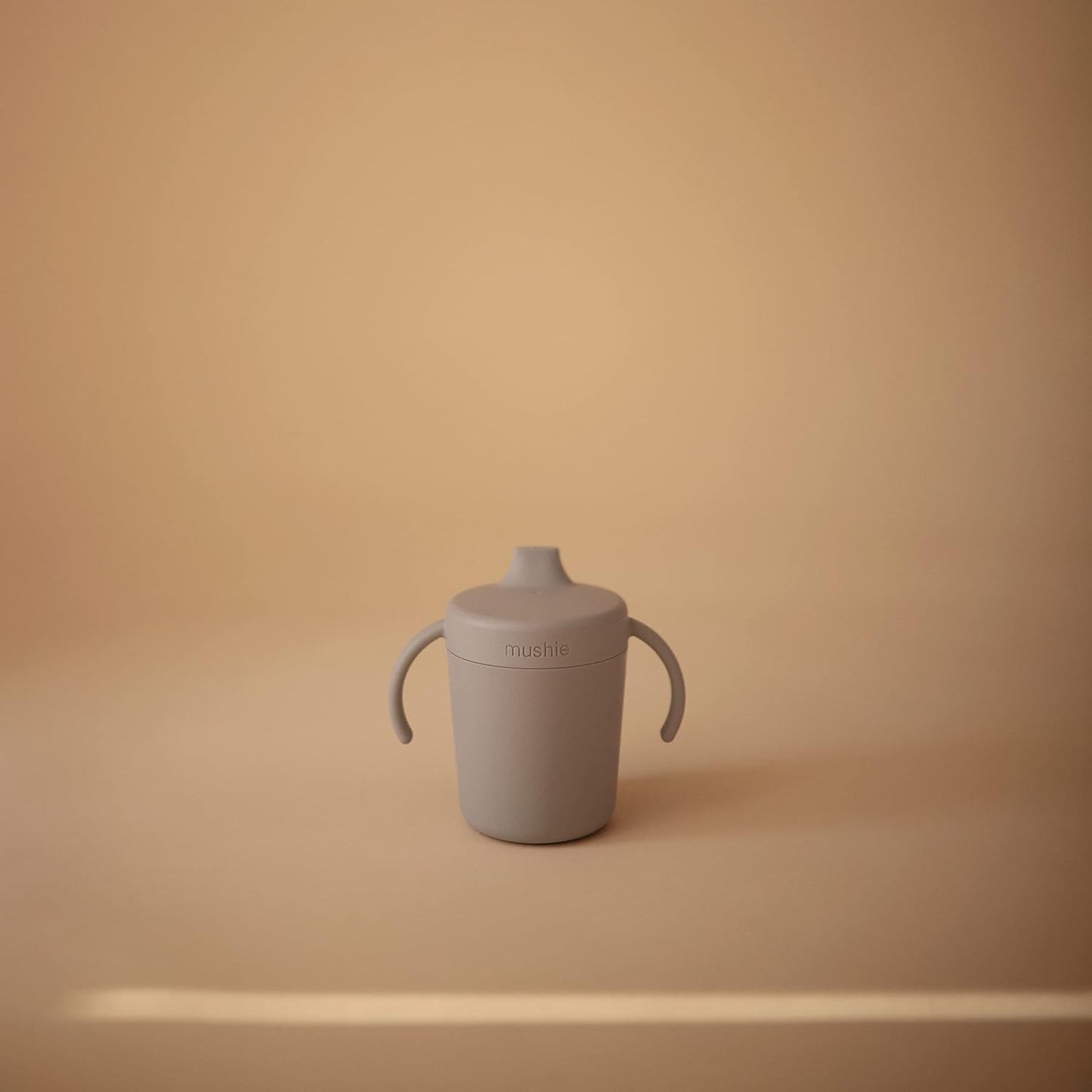 mushie Trainer Sippy Cup | Made in Denmark | Leak Resistant Twist-Off Lid & Handles | 6 Months +
