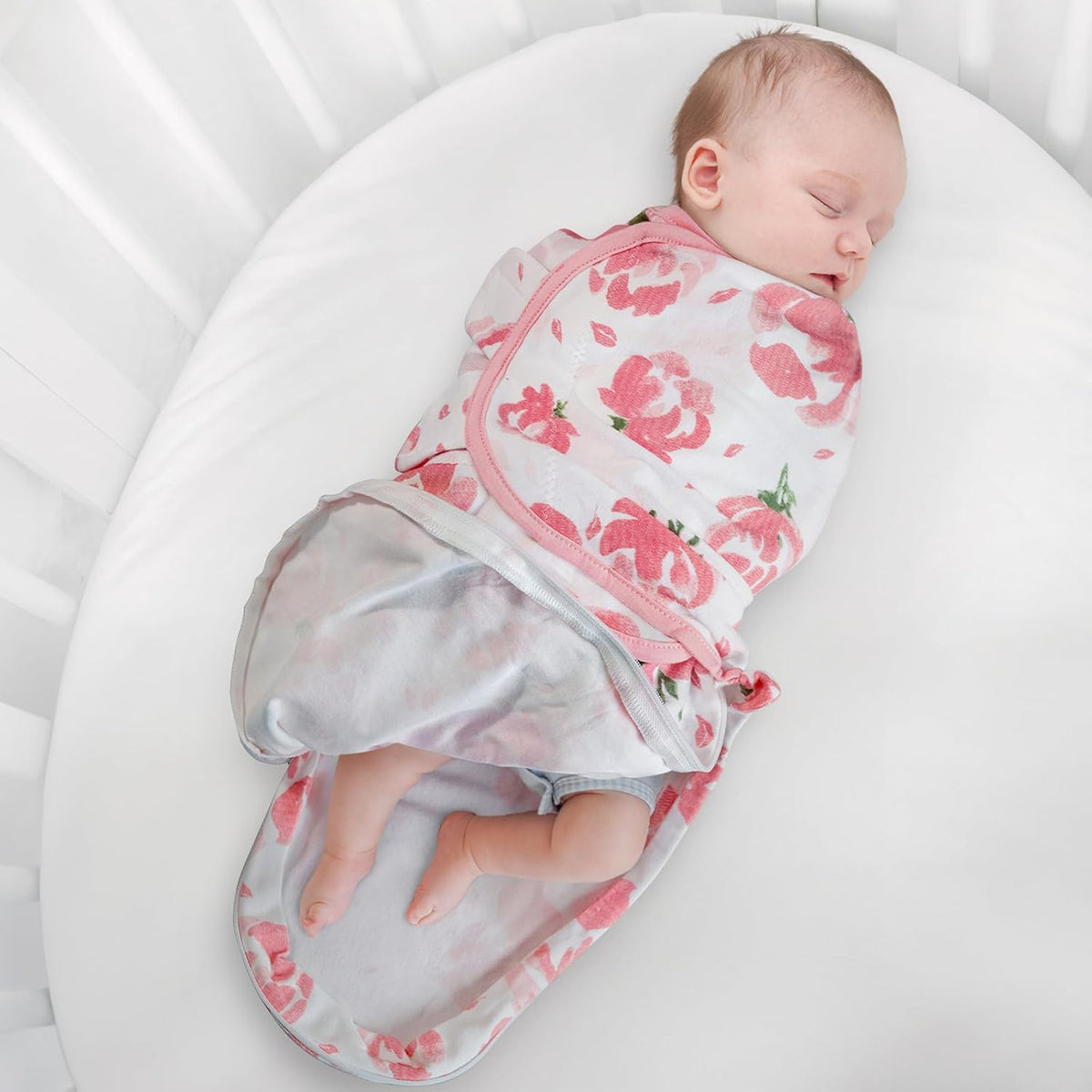 GLLQUEN BABY Baby Swaddle Sleep Sacks with Zipper - 3-Pack Newborn Swaddling Sack, Baby Swaddles
