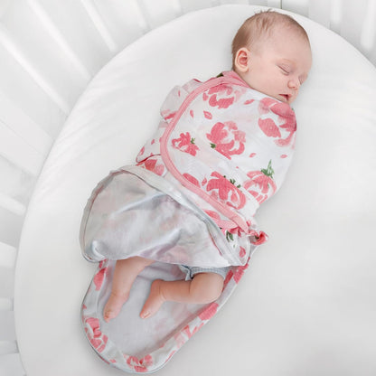 GLLQUEN BABY 3-Pack Baby Swaddle Sleep Sacks with Zipper for Newborn - Baby Swaddles 0-3 Months