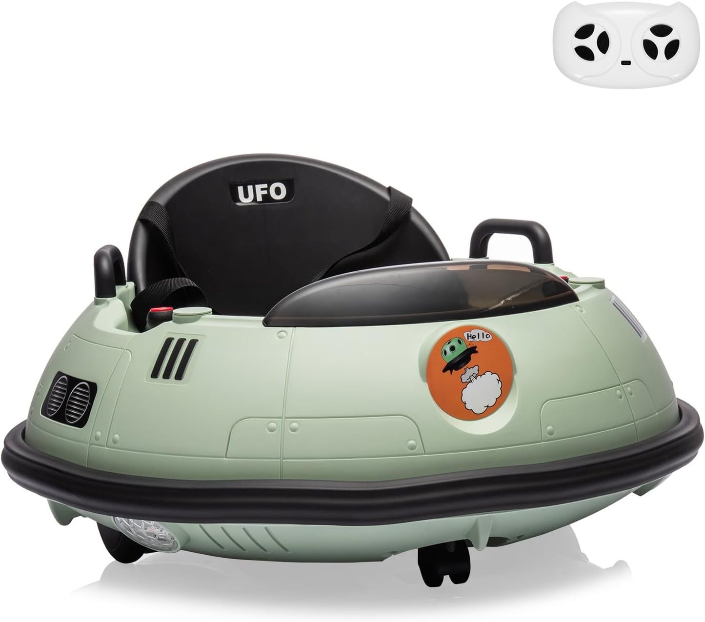 12V Electric Ride on Bumper Car for Toddlers, Kids Bumper Car with Remote Control, 360 Degree Spin