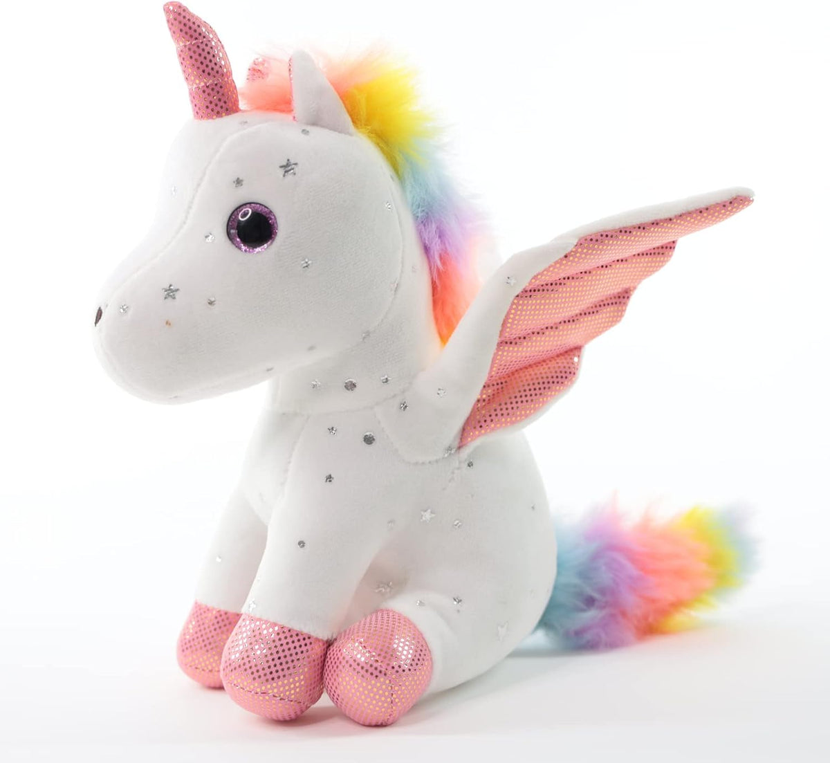 Sew Butiful 8" Unicorn Stuffed Animal - Cute Plush Toy Gift for 3-8 Years Old Girls, Soft Birthday