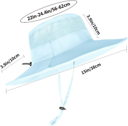 Sun Hats for Men Women Fishing Hat UPF 50+ Breathable Wide Brim Summer UV Protection Hat