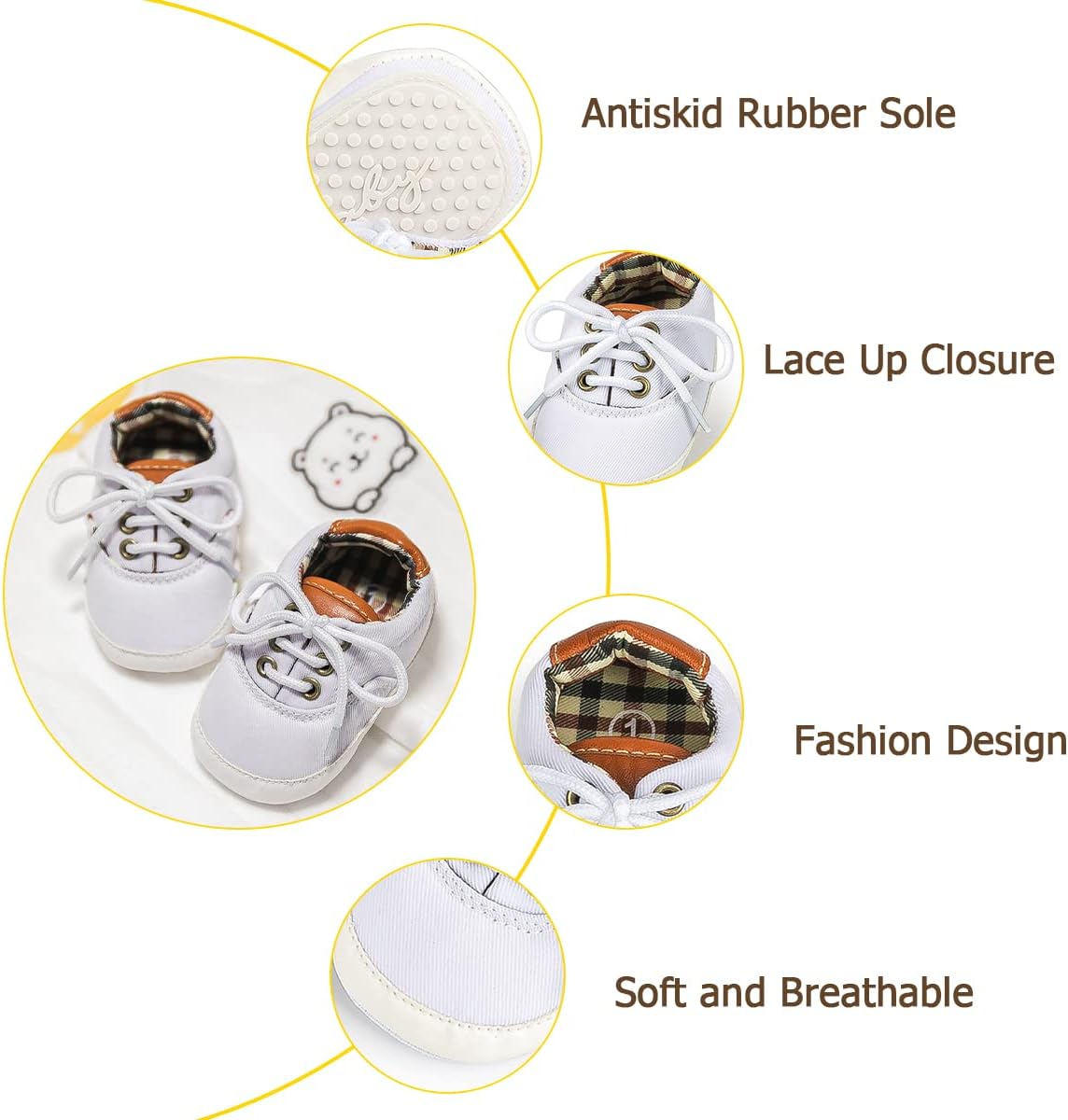 Morbido Infant Baby Boys Girls Canvas Sneaker Toddler Slip On Anti Skid Newborn First Walkers Candy