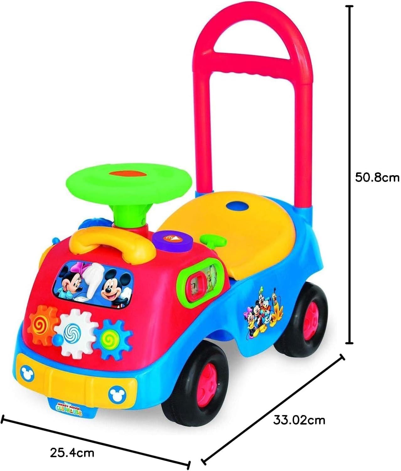 Kiddieland Mickey & Friends Activity Ride-On Car with Lights & Sounds