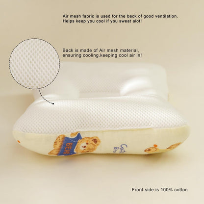 Unisex Pillow 13x9x2, Hypoallergenic Airmesh Breathable Cool 100% Cotton, Control Sweat, Ideal for