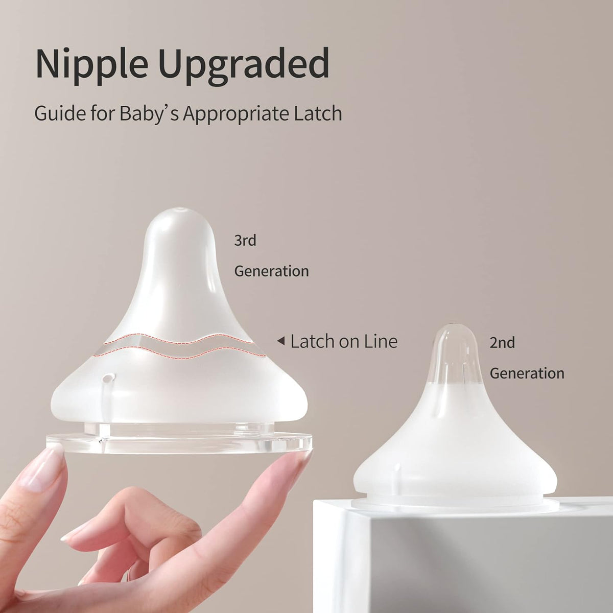Pigeon PP Nursing Bottle Wide Neck, Anti-Colic, Streamlined Body, Natural Feel, Easy to Clean, 5.4