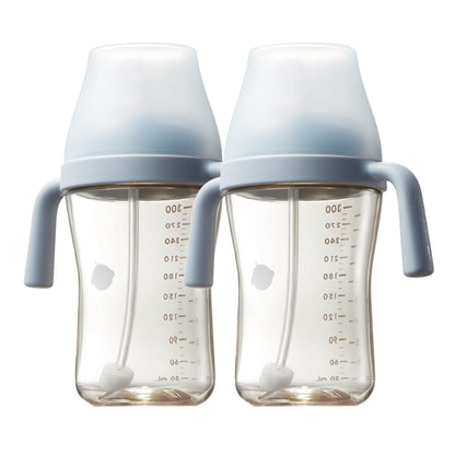 Bc babycare Sippy Cup Learner for 6+ Month Old with Nipples & Handles, Spill Proof Sippy Cup