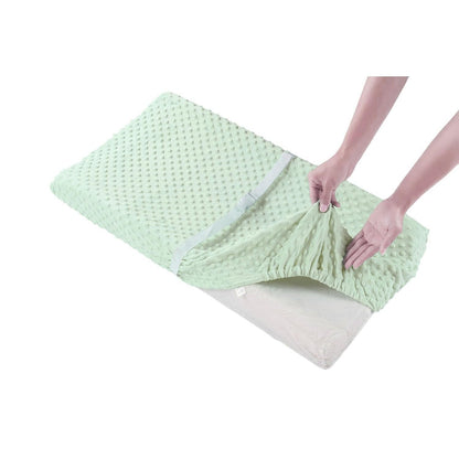Baby Changing Pad Cover, Super Soft Plush Dot Diaper Changing Table Covers for Baby Girls and Boys