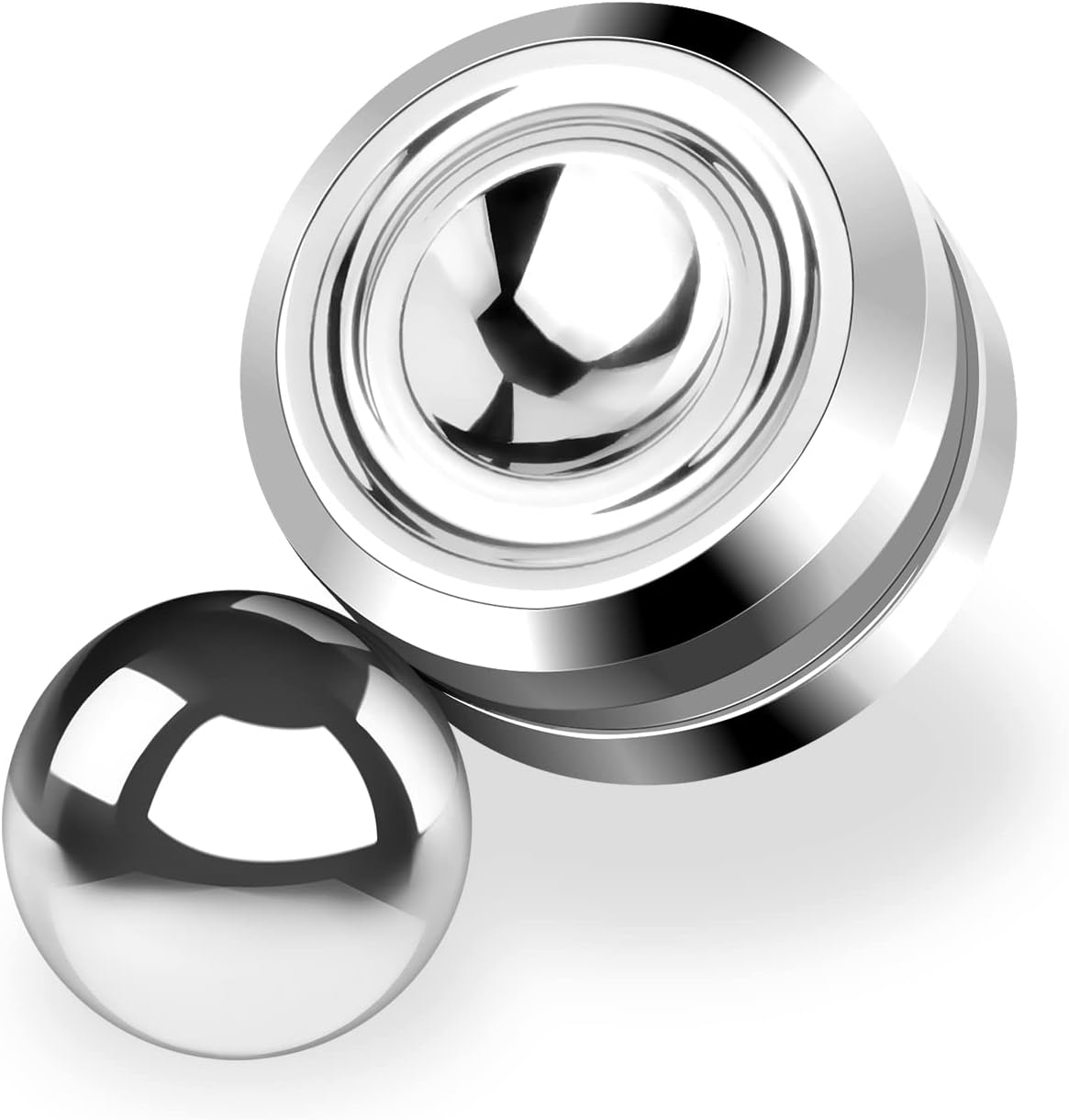 Fidget Slider Toy,Steel Ball Orbiter Magnetic Slider Sensory Toys,360° Rotation Anxiety Stress