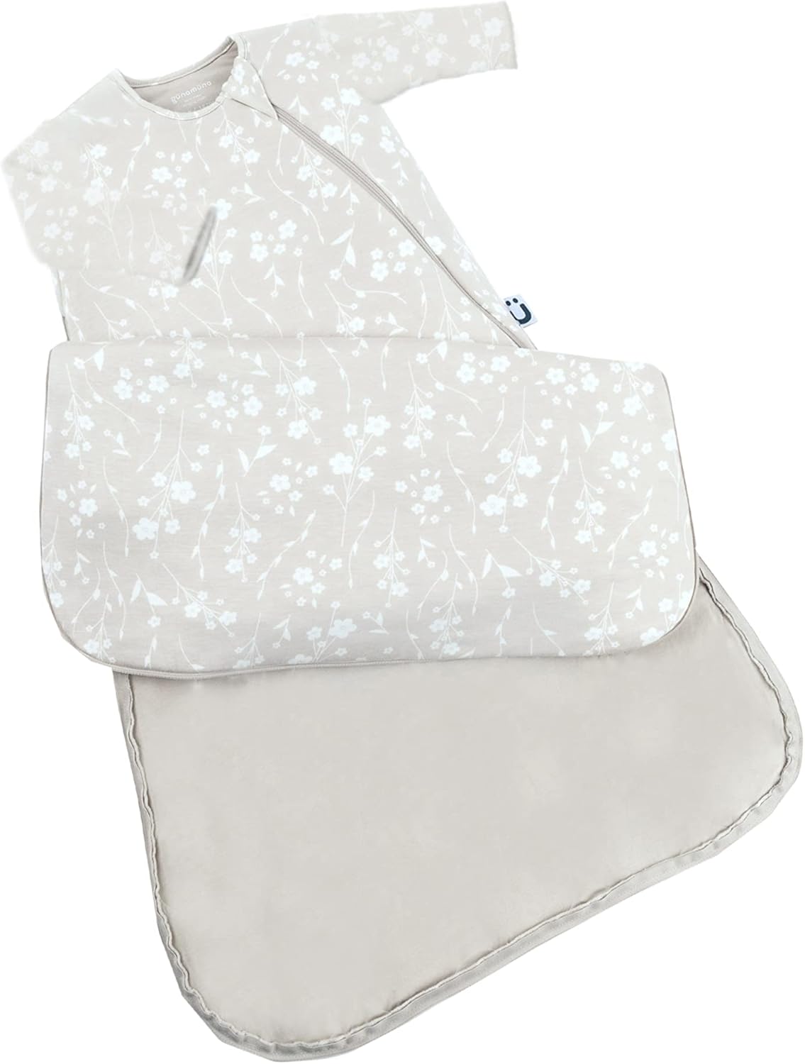 GUNAMUNA Unisex Long-Sleeve Sleep Sack, Wearable Sleep Bag for Babies and Toddlers, Soft Rayon, 1.0