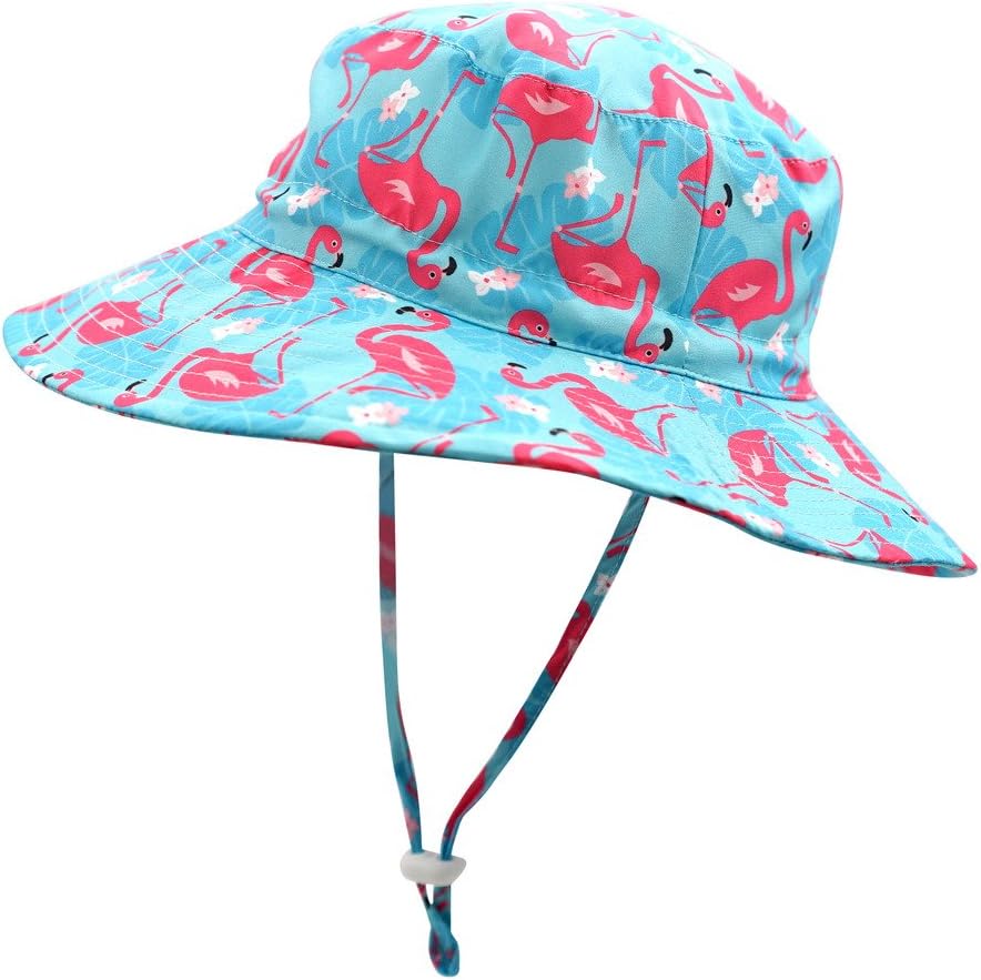 Home Prefer UPF50+ Wide Brim Sun Hat Boys Girls Sun Protection Hat Zoo Beach Swim Safari Bucket Hat