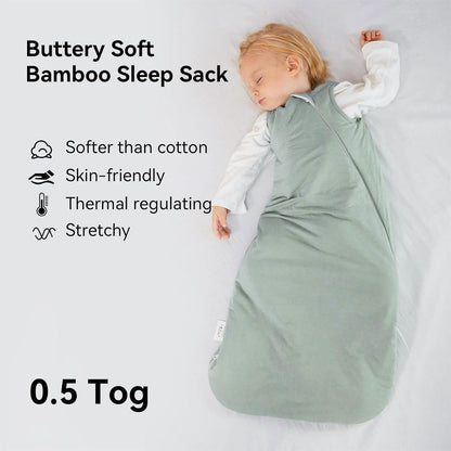 BubblePanda Rayon Made from Bamboo Sleep Sack 18-24 Months 0.5 Tog Soft Lightweight Toddler Sleep