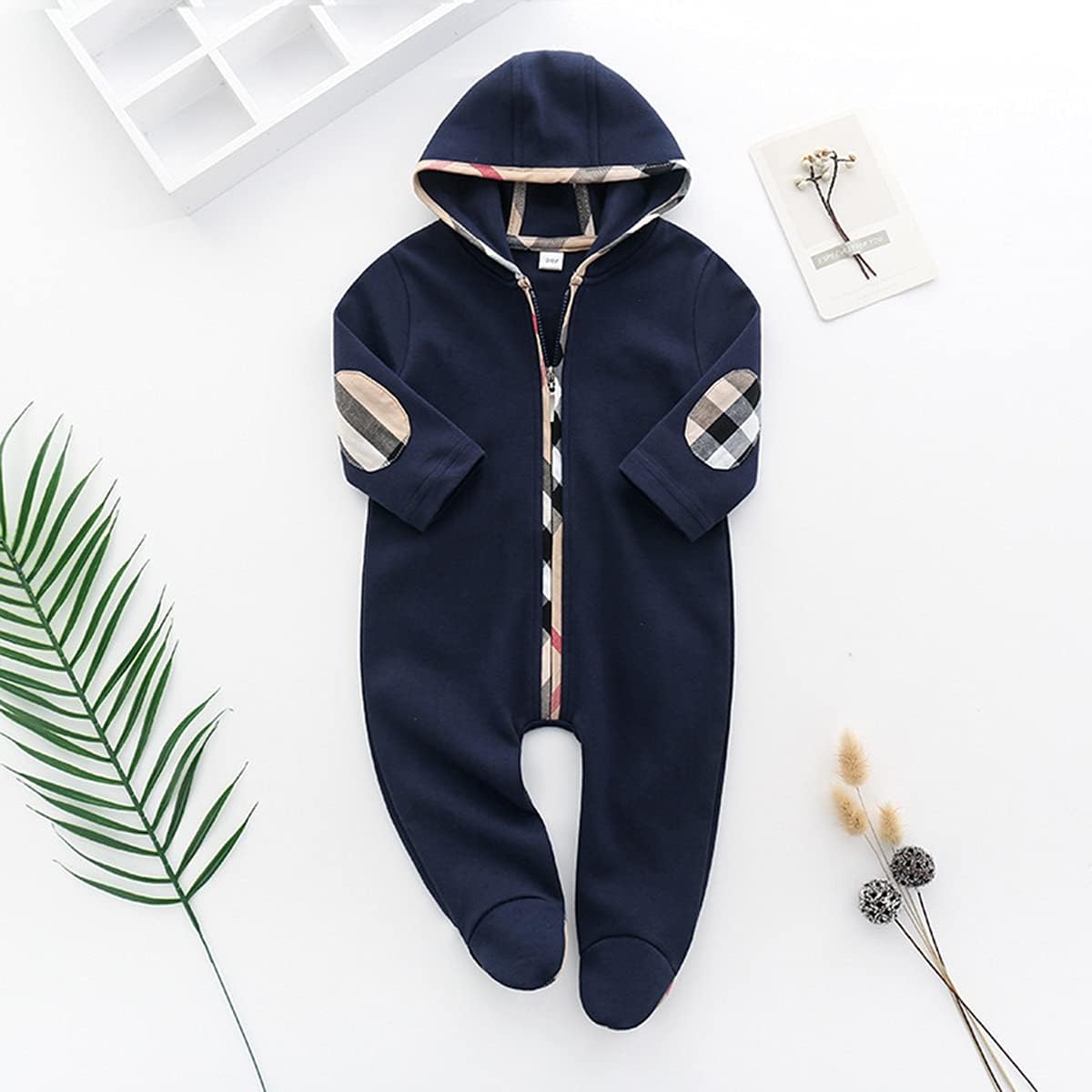 Unisex Toddler Baby Boy Romper Jumpsuit Cotton Long Sleeve Newborn Baby Boy Bodysuit One-Piece