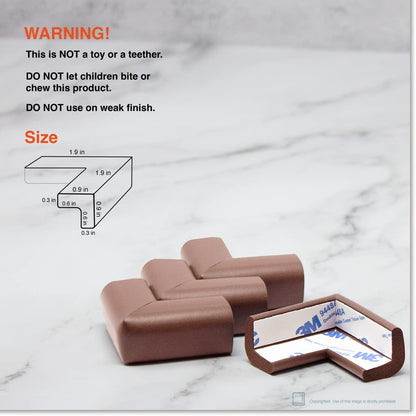 Roving Cove Slim-Fit Corner Edge Protector for Baby Proofing (Small 18ft Edge 8 Corners), Furniture