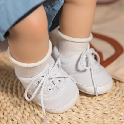 Morbido Infant Baby Boys Girls Canvas Sneaker Toddler Slip On Anti Skid Newborn First Walkers Candy