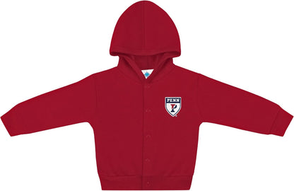 Creative Knitwear College Baby Snap Hooded Jacket - Team Logo, Multiple Colors, for Boys & Girls