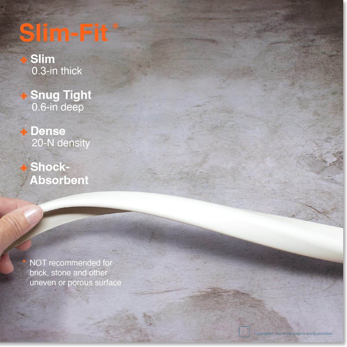 Roving Cove Slim-Fit Edge Protector for Baby Proofing (9ft Small Edge Only), Soft Rubber Foam