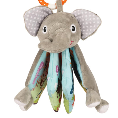 Elephant Baby Books Toys 0-6 Months, Loveys Crinkle Books for Babies,Touch and Feel Infant Toys