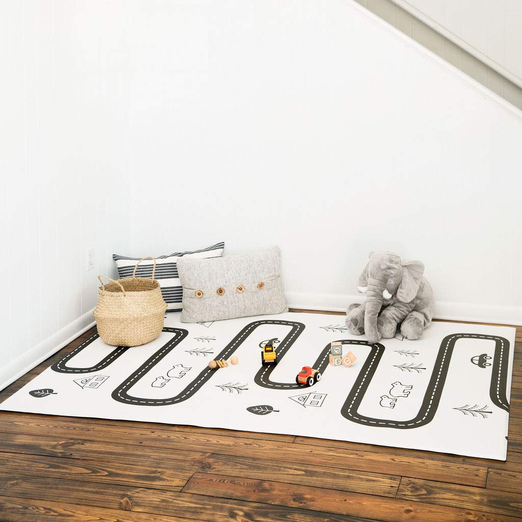 Baby Care Play Mat (Large, Nordic Trails - Tribal) 82'' x 55'' Original One-Piece Reversible