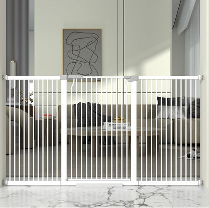 41" Extra Tall and Wide Baby Gate, 72.3-74" Wide Pet Cat Gate for Doorway, Extra Wide Pressure