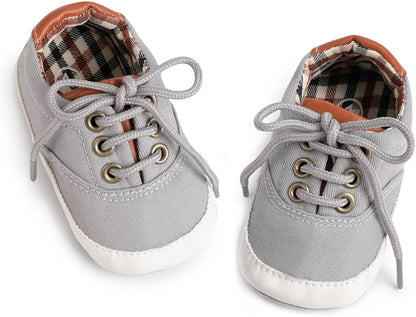 Morbido Infant Baby Boys Girls Canvas Sneaker Toddler Slip On Anti Skid Newborn First Walkers Candy