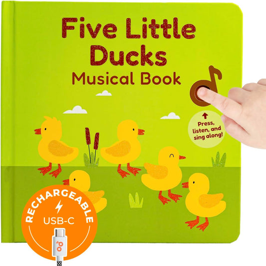Cali's Books Five Little Ducks Nursery Rhymes Book for Toddlers | Sound Books for Toddlers 1-3 |