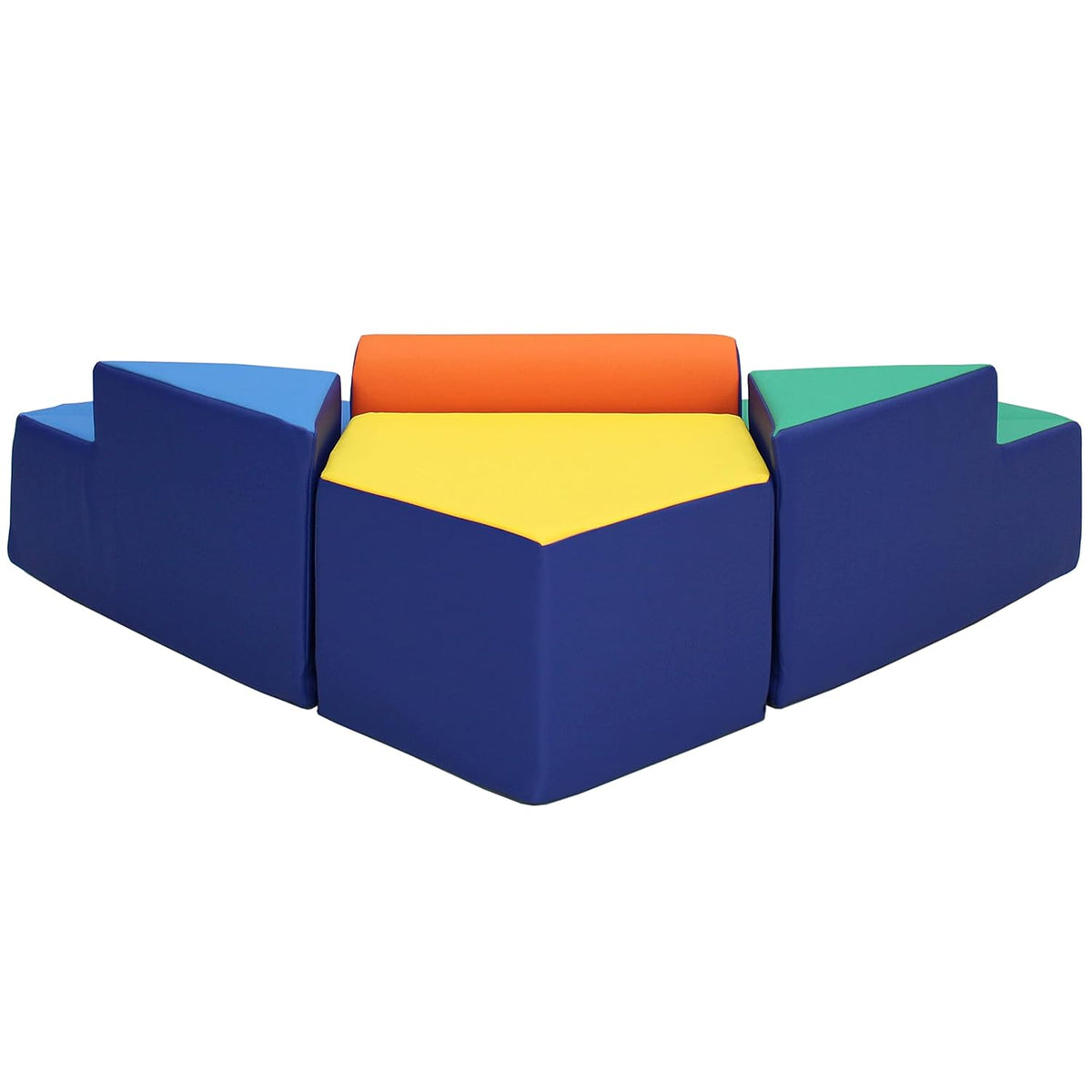 FDP SoftScape Step Up and Slide Corner Climber, Indoor Active Play Structure for Toddlers and