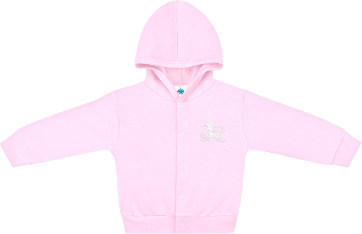 Creative Knitwear College Baby Snap Hooded Jacket - Team Logo, Multiple Colors, for Boys & Girls