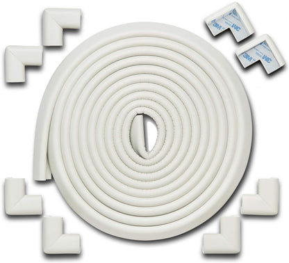 Roving Cove HeftyFit Edge Corner Protector Baby Proofing (Large 18ft Edge 8 Corners), Heavy-Duty