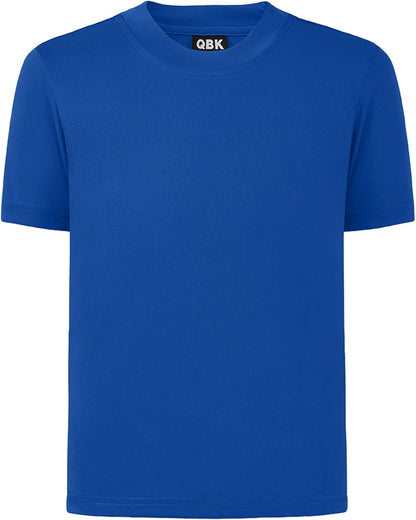QBK 2T to Youth Neon Shirt Kids UPF 50+ Dry Fit Athletic Short Sleeve Rash Guard T Shirts for Boys