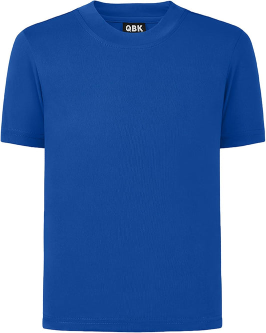 QBK 2T to Youth Neon Shirt Kids UPF 50+ Dry Fit Athletic Short Sleeve Rash Guard T Shirts for Boys