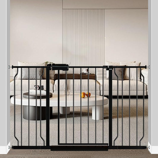 Fairy Baby Extra Wide Baby Gate 48-53 Inch Wide, Walk Through Pressure Mounted No Drill, Long and